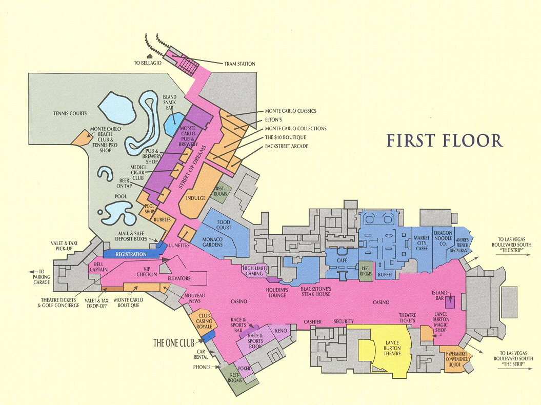 MGM Grand Property Map & Floor Plans - Las Vegas